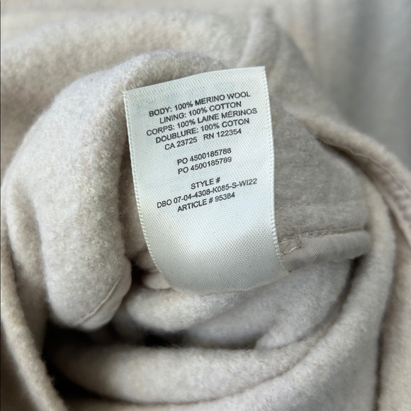 Aritzia Wilfred Free Gana Shacket Merino Wool Size 2XS Oversized Shirt Jacket - Picture 5 of 7